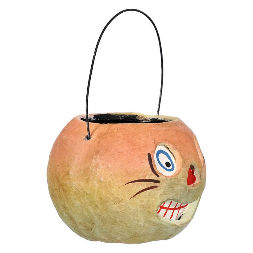 Vintage Halloween Orange & Green Wil-Eyed Bucket - Image 2