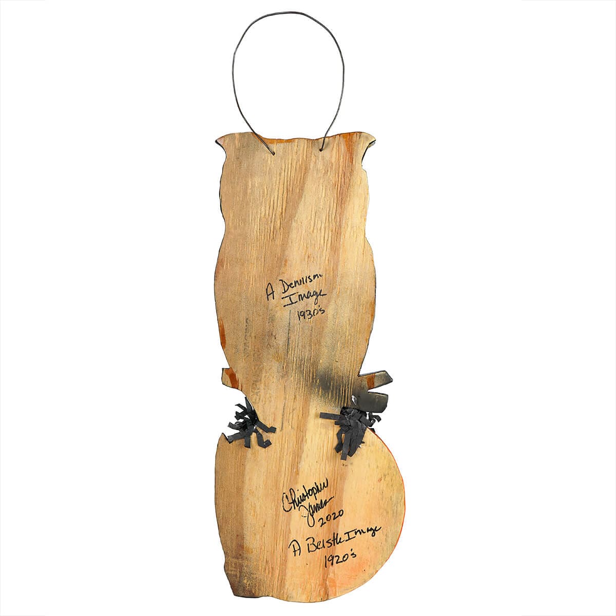 Vintage Owl on Moon Hanger - Image 2