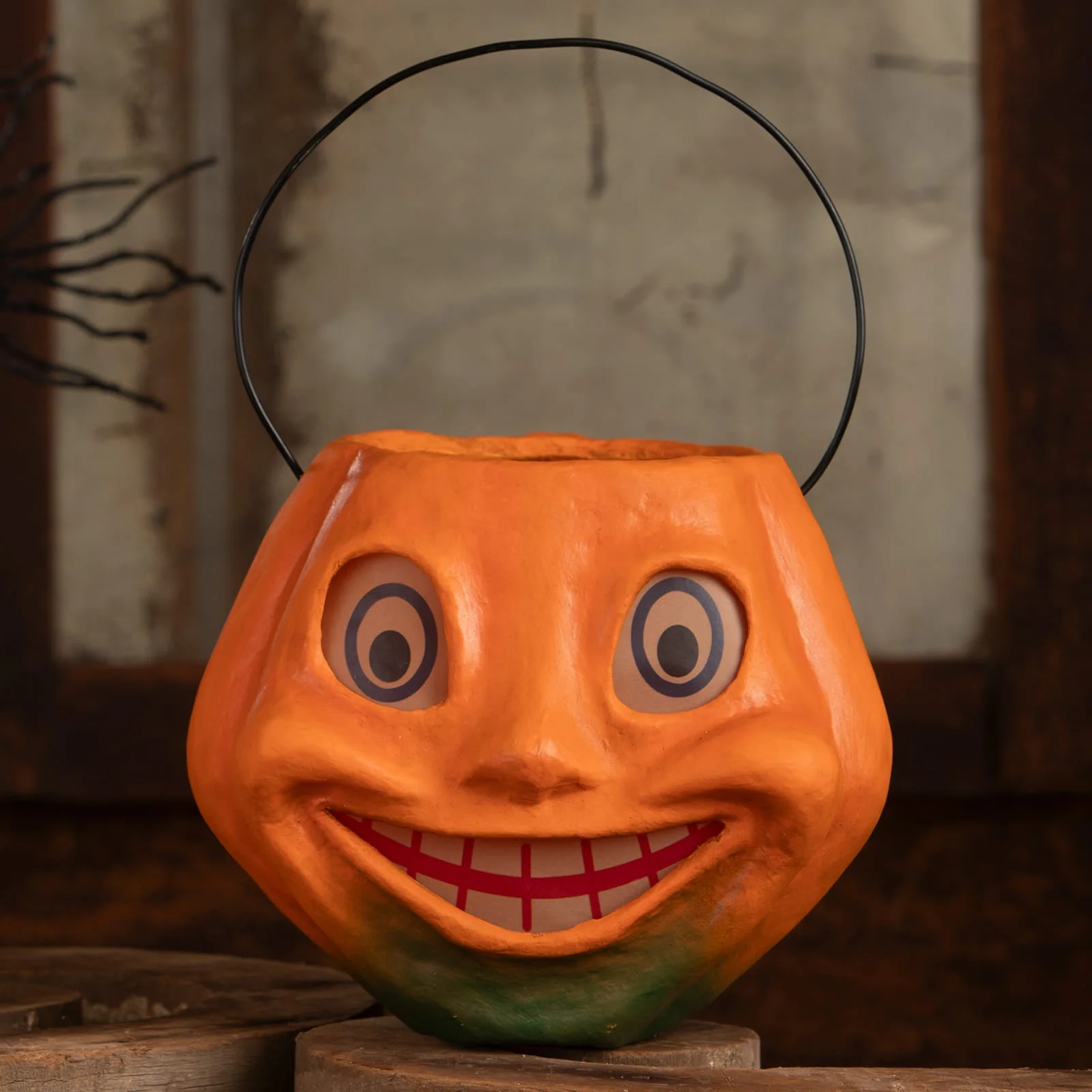 Vintage Silly Pumpkin Bucket - Image 5