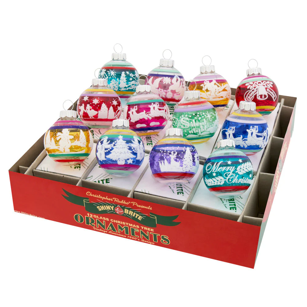 Vivid Vintage Signature Flocked Rounds Set/12