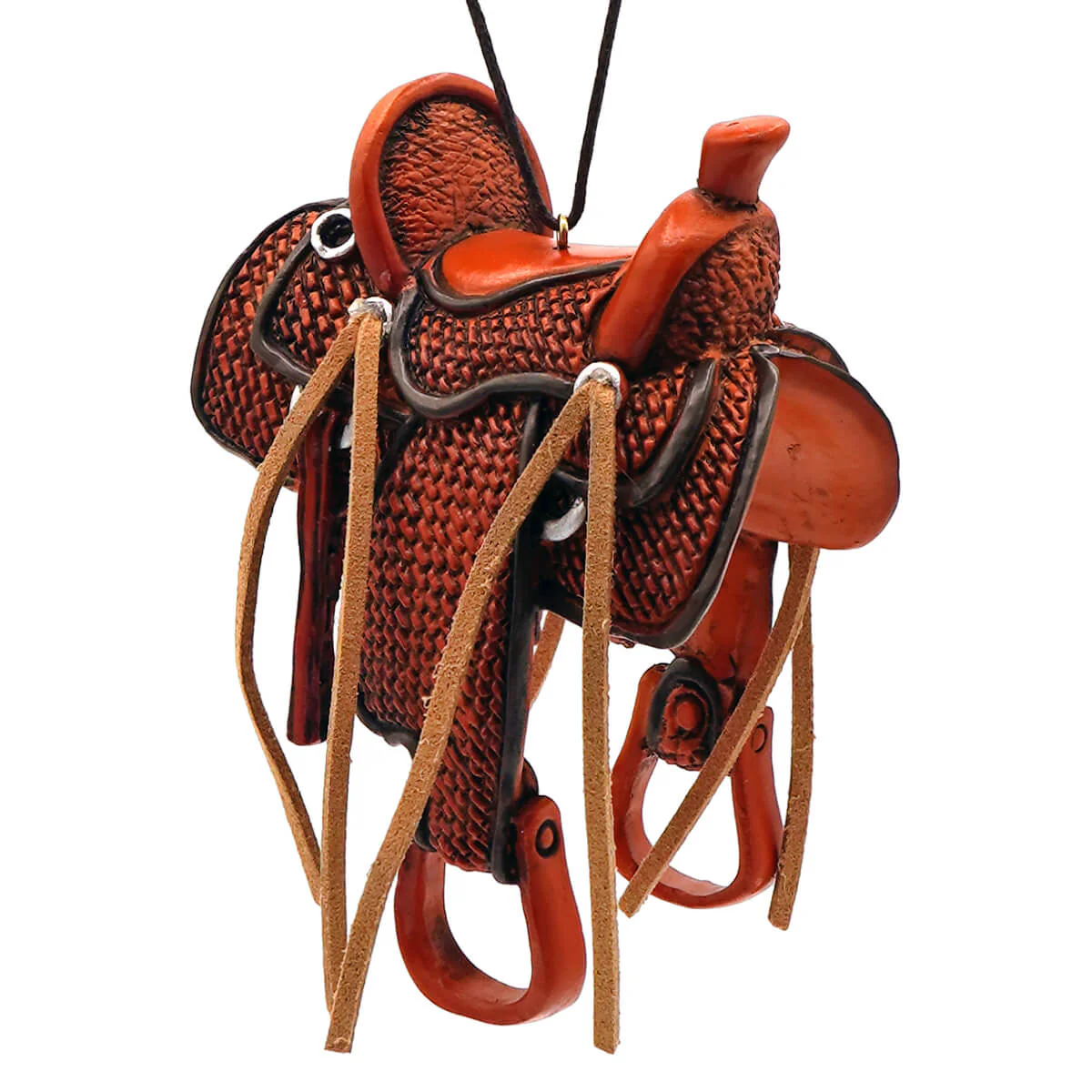 Western Braided Saddle Ornament - Image 2