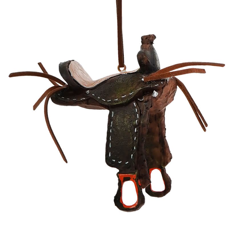 Western Saddle Ornament - Image 2