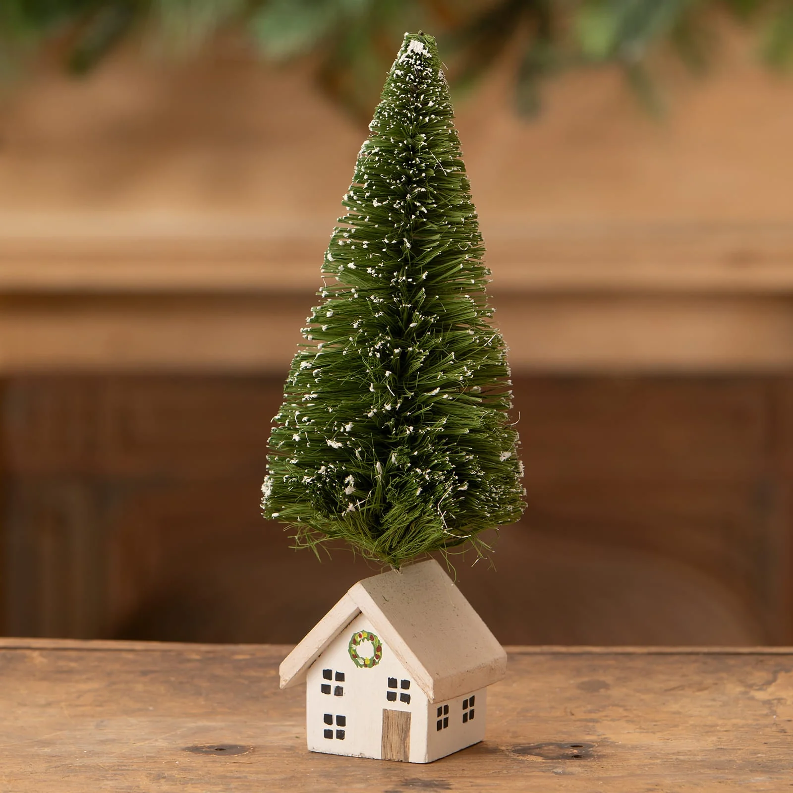 White House Bottle Brush Tree - Image 2