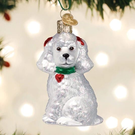 White Poodle Ornament - Image 2