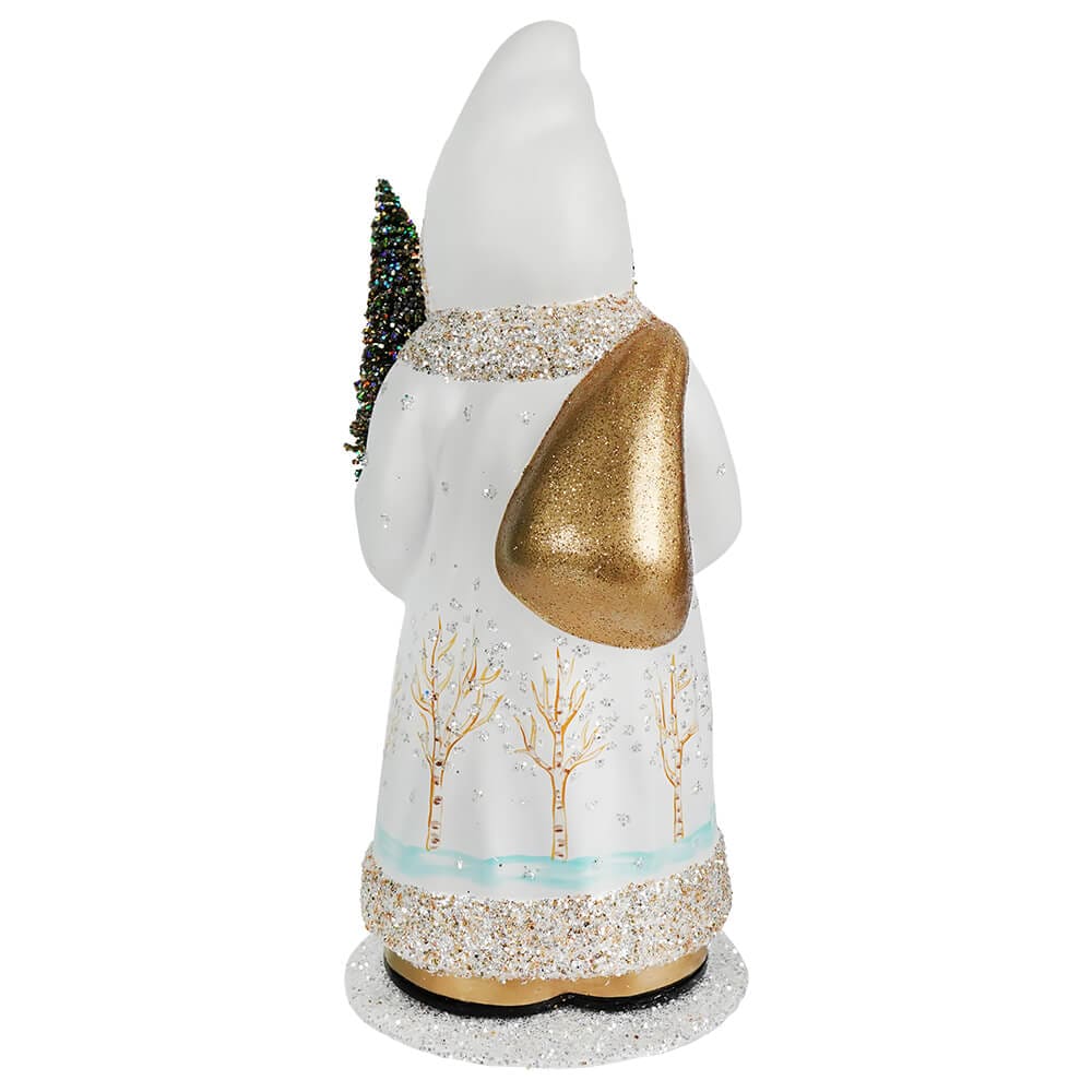 White Santa w/ Gold Reindeer Robe - Image 3