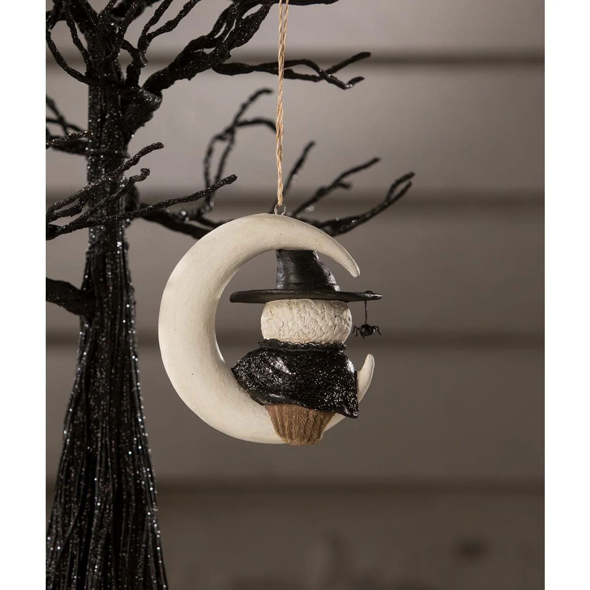 Witch Owl On Moon Ornament - Image 4