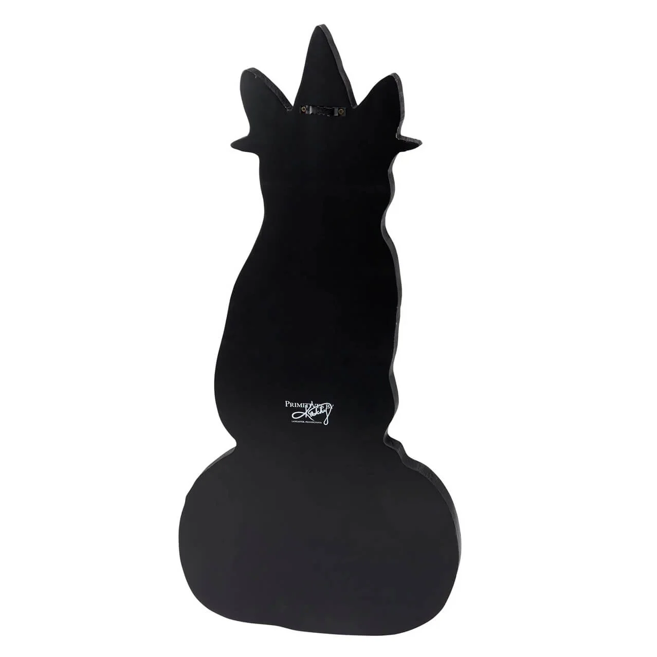 Witchy Black Cat Sitting On Pumpkin Porch Leaner & Hanger - Image 3