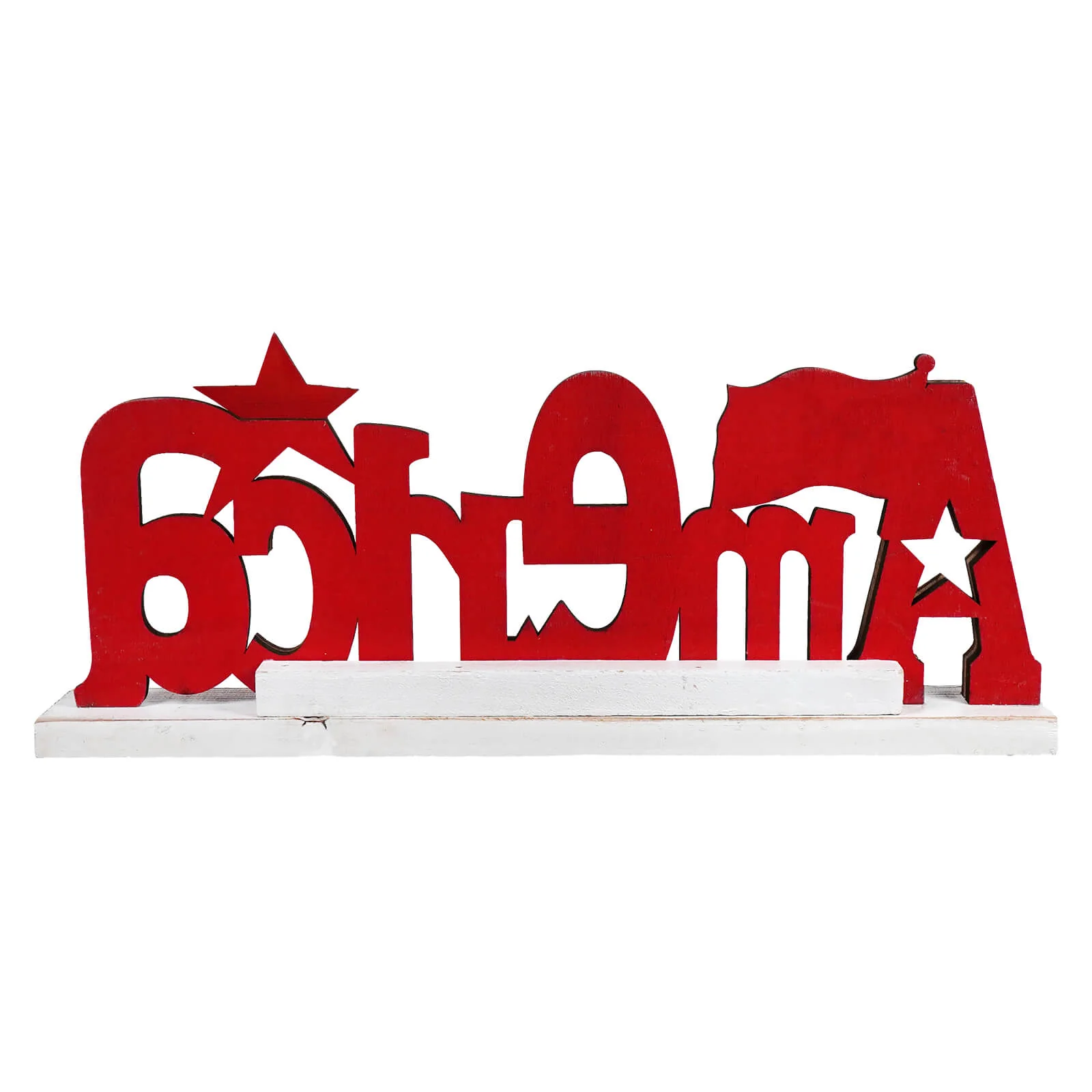 Wood "America" Tabletop Sign - Image 3