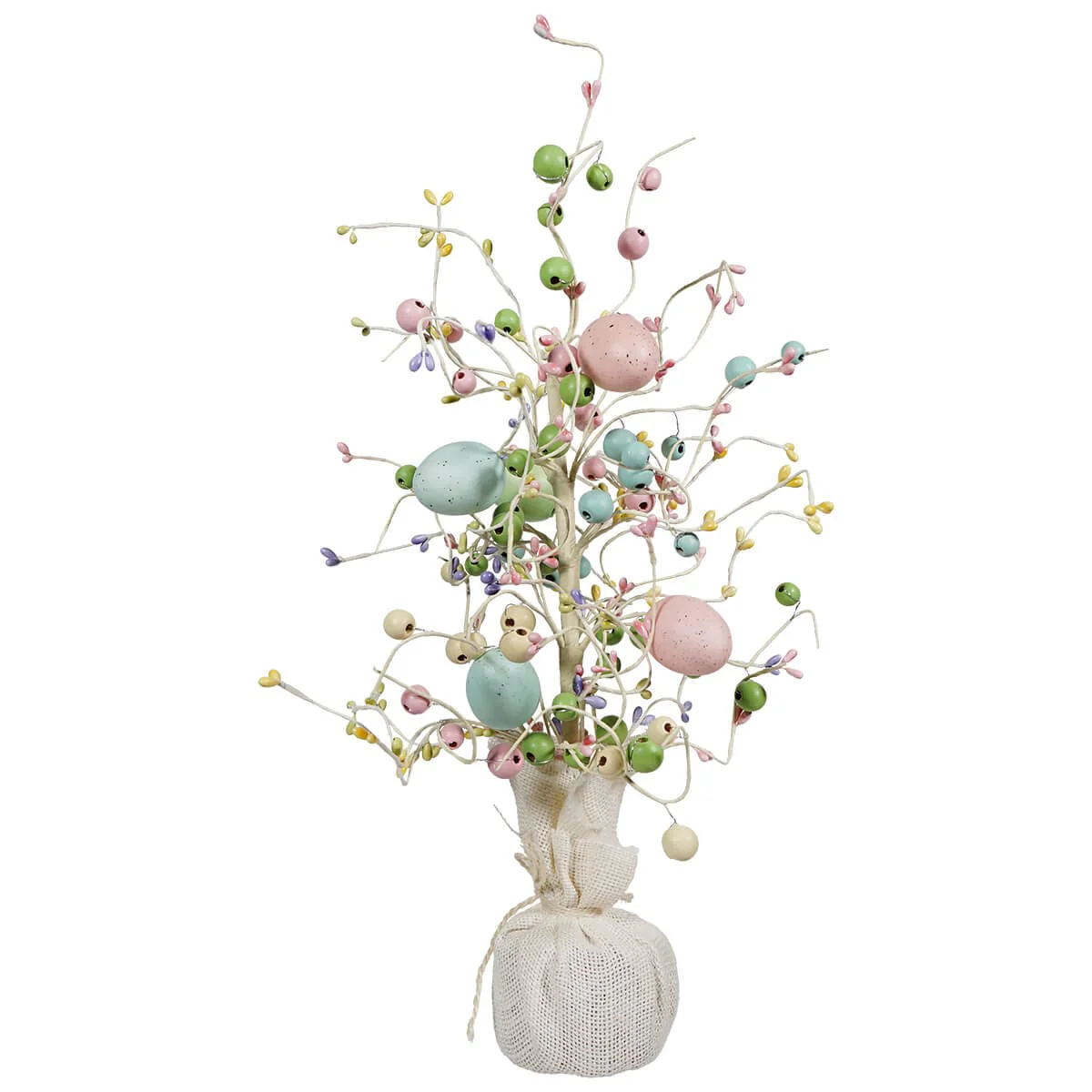 20" Wood Bead Easter Egg Tree - Image 2