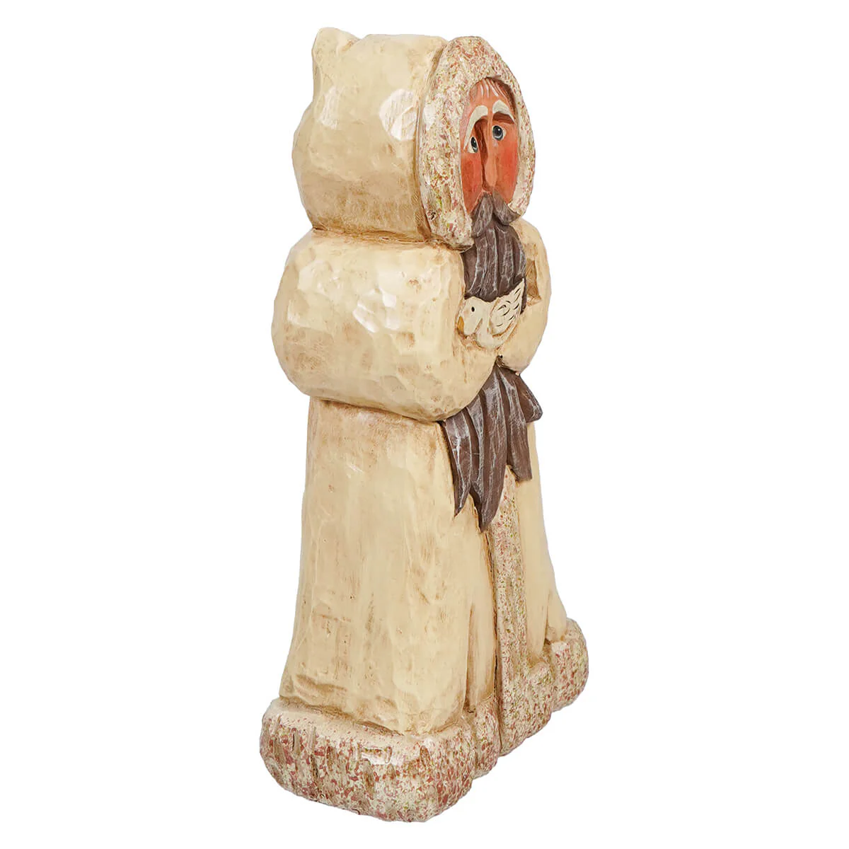Antique White Santa With Dove - Image 2