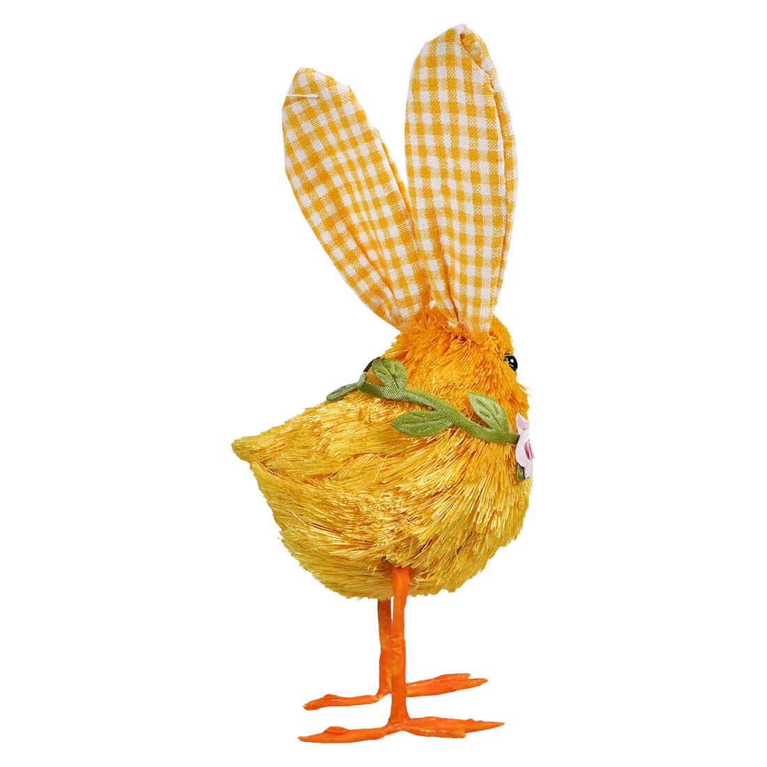 Yellow Chick With Yellow Gingham Bunny Ears - Image 2